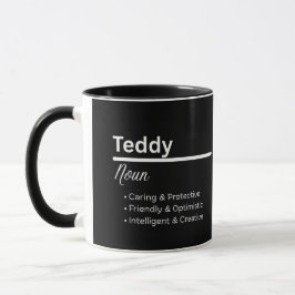Teddy Boy Name Definition Personalized Mug マグカップ