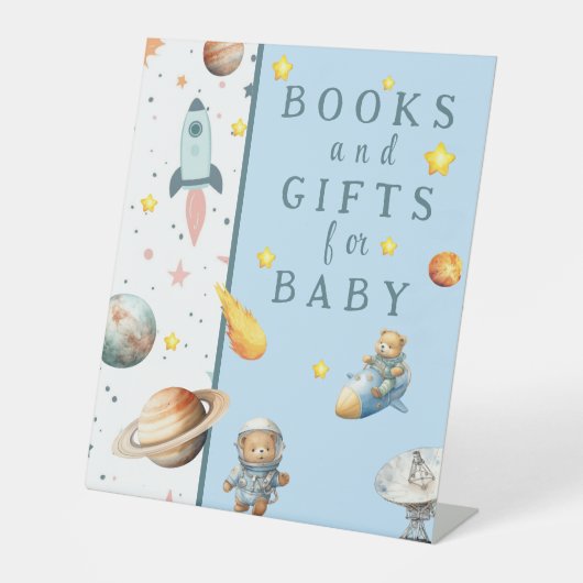  Teddy in Space - Books and Gifts for Baby   台座サイン (正面)