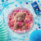 Teddy Love Party プレート 💖紙皿 (パーティー)