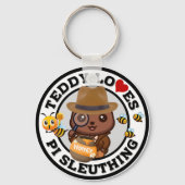 Teddy Loves PI Sleuting for Honey キーホルダー (正面)