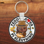 Teddy Loves PI Sleuting for Honey キーホルダー (正面)