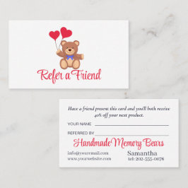 Teddy Memory Bear Business 紹介カード