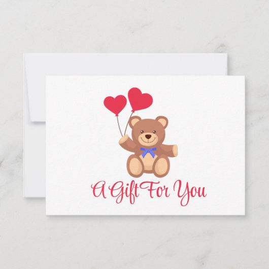 Teddy Memory Bear Business Gift証明書 (正面)