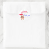 Teddy Memory Bear Thank Business ラウンドシール (バッグ)