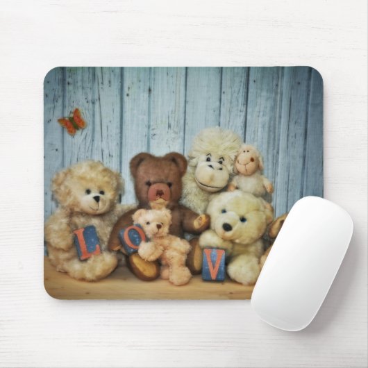 Teddy mit Freunde マウスパッド (マウス)