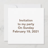 Teddy on journees – カード (裏面)