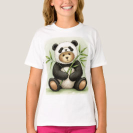 Teddy - Panda with Bamboo by Natasha Us Tシャツ