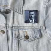 Teddy Rooseveltのヴィンテージのガラス幻灯のスライド 缶バッジ (インサイチュ)