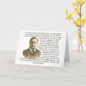 Teddy Rooseveltの引用文 カード (黄色い花)