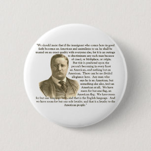 Teddy Rooseveltの引用文 缶バッジ