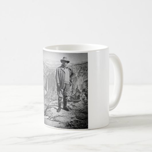 Teddy Rooseveltの氷河ポイントヨセミテの谷カリフォルニア コーヒーマグカップ (正面右)