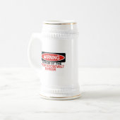 Teddy Rooseveltテリアの用心して下さい ビールジョッキ (正面左)