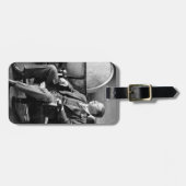 Teddy Roosevelt大統領のヴィンテージのホワイトハウス ラゲッジタグ (正面横)