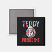 Teddy Roosevelt大統領 Bull Moose Theodore マグネット (正面/裏面)