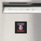 Teddy Roosevelt大統領 Bull Moose Theodore マグネット (インサイチュ (食洗機))