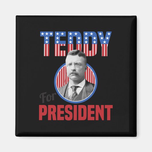 Teddy Roosevelt大統領 Bull Moose Theodore マグネット (正面)