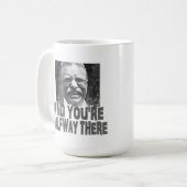 Teddy Roosevelt: できます信じて下さい コーヒーマグカップ (正面左)