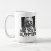 Teddy Roosevelt: できます信じて下さい コーヒーマグカップ (左)