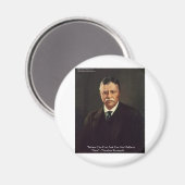 Teddy Roosevelt "自分を信じろ" 引用 ギフト/Tシャツ マグネット (正面/裏面)