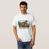 Teddy+Roosevelt+Bigfoot+風刺画 - Nat Tシャツ (正面フル)