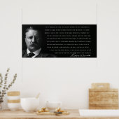 TEDDY ROOSEVELT - MAN in the ARENA - 1910 ポスター (キッチン)