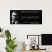 TEDDY ROOSEVELT - MAN in the ARENA - 1910 ポスター (ホームオフィス)