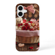 Teddy Rose Basket Romantic Valentine Aesthetic