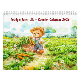 Teddy’s Farm Life – Country Calendar 2026 カレンダー