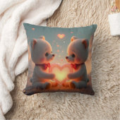 Teddy Time Together -  クッション (ブランケット)