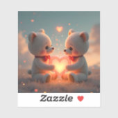 Teddy Time Together - Square Vinyl シール (シート)