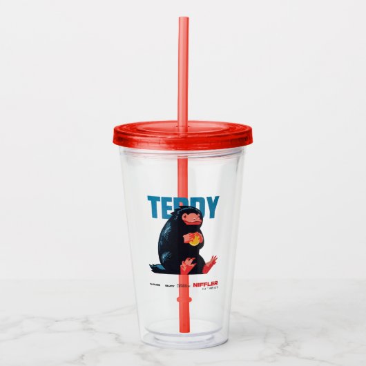 Teddy Vintage Graphic アクリルタンブラー (正面)