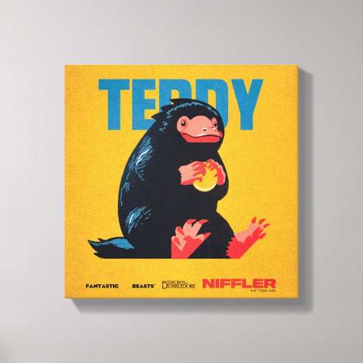 Teddy Vintage Graphic キャンバスプリント (正面)