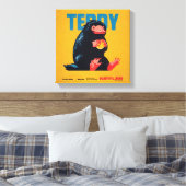 Teddy Vintage Graphic キャンバスプリント (インサイチュ (寝室))
