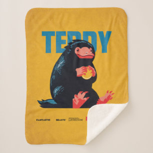 Teddy Vintage Graphic シェルパブランケット