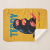 Teddy Vintage Graphic シェルパブランケット (正面(横))