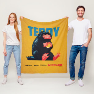 Teddy Vintage Graphic フリースブランケット