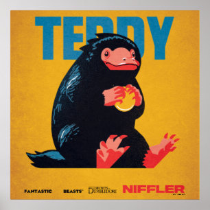 Teddy Vintage Graphic ポスター