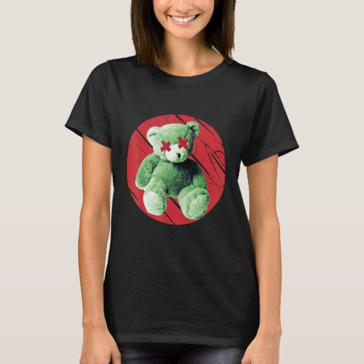 Teddy What Horror Murderous Teddy Bear What Tシャツ (正面)