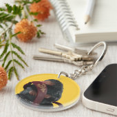 Teddy With Tie Graphic キーホルダー (正面右)