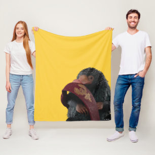 Teddy With Tie Graphic フリースブランケット