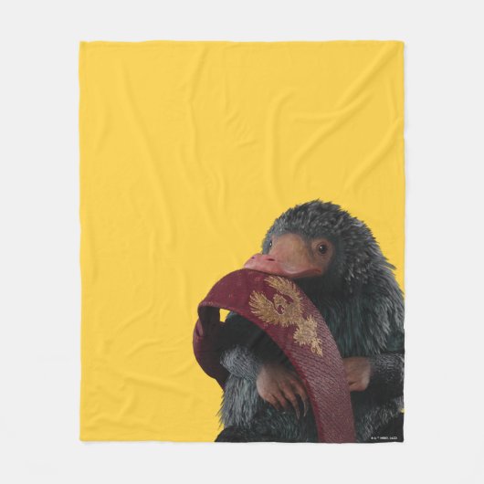 Teddy With Tie Graphic フリースブランケット (正面)