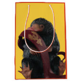 Teddy With Tie Graphic ミディアムペーパーバッグ (正面)