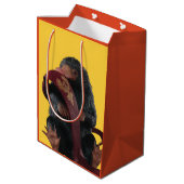 Teddy With Tie Graphic ミディアムペーパーバッグ (裏面アングル)