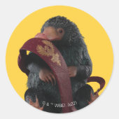 Teddy With Tie Graphic ラウンドシール (正面)