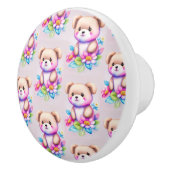 Teddybär Wasserfarben Pastell セラミックノブ (右)