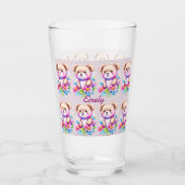 Teddybär Wasserfarben Pastell タンブラーグラス (正面)