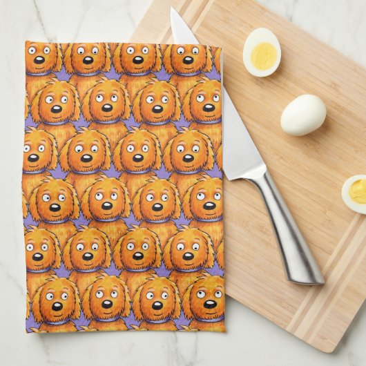 TeddyBear the Dog Kitchen Towels キッチンタオル (四つ折り)