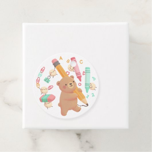 Teddy's Back to School Illustration フェイバータグ (インサイチュ)