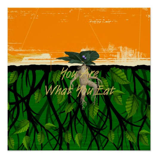 TEEおもしろいフードスローガン ポスター (正面)