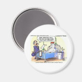 Teeカー恋しく思ドとギフトをおもしろい働かせる口実 マグネット (正面/裏面)